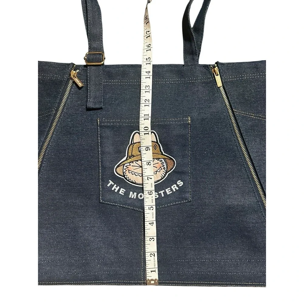 Pop Mart The Monsters FALL IN WILD Denim Apron Or Bag Tote NWOT